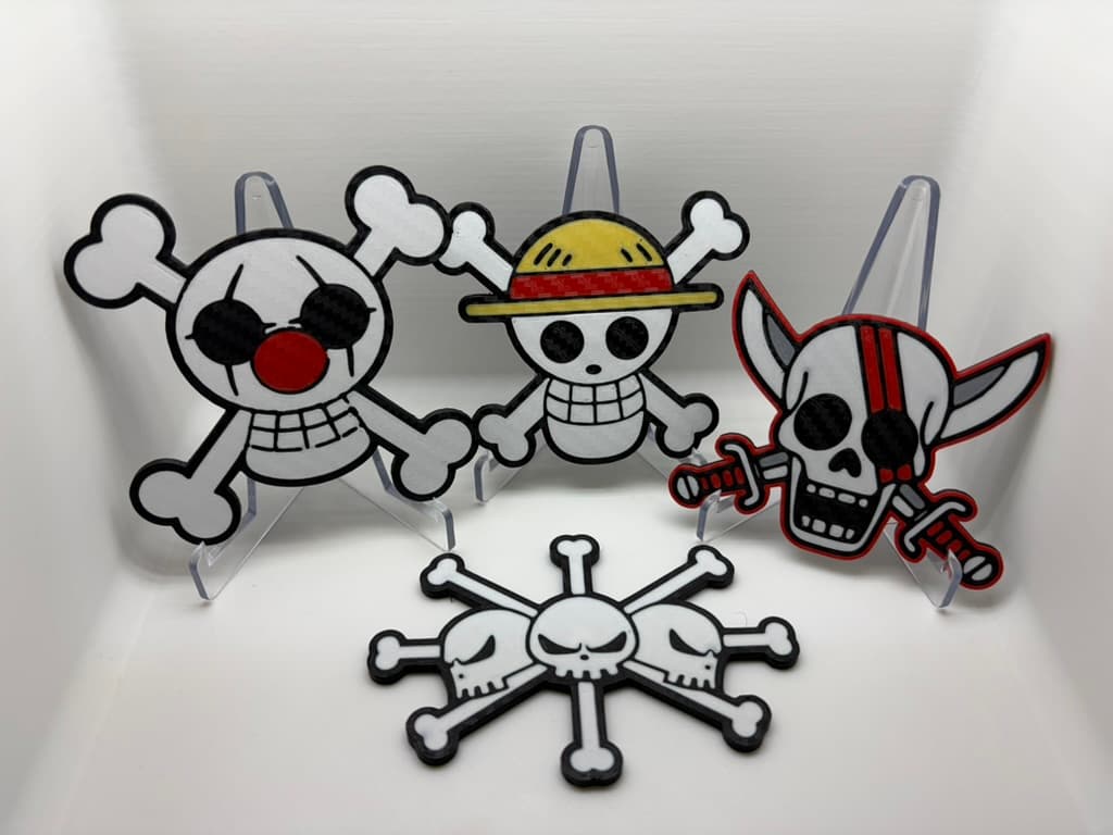 Lot magnet des 4 Yonko 3D
